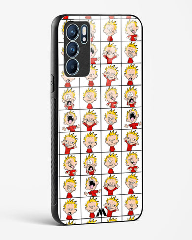 Calvin Making Faces Glass Case Phone Cover (Oppo)