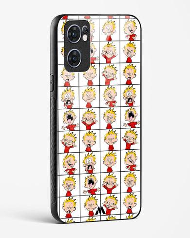 Calvin Making Faces Glass Case Phone Cover (Oppo)