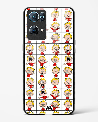 Calvin Making Faces Glass Case Phone Cover (Oppo)