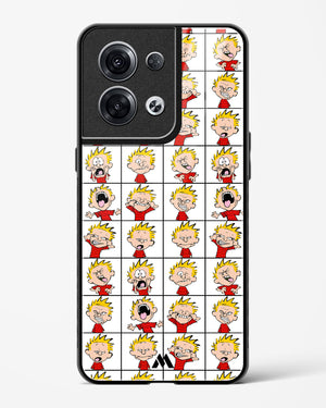 Calvin Making Faces Glass Case Phone Cover (Oppo)