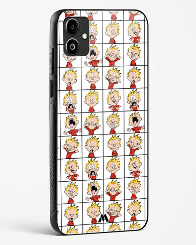 Calvin Making Faces Glass Case Phone Cover (Samsung)