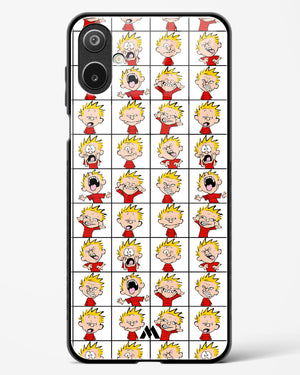 Calvin Making Faces Glass Case Phone Cover (Samsung)