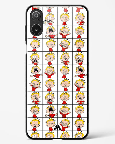 Calvin Making Faces Glass Case Phone Cover (Samsung)