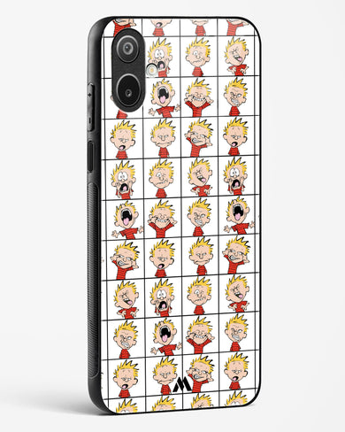 Calvin Making Faces Glass Case Phone Cover (Samsung)