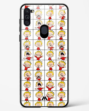 Calvin Making Faces Glass Case Phone Cover-(Samsung)