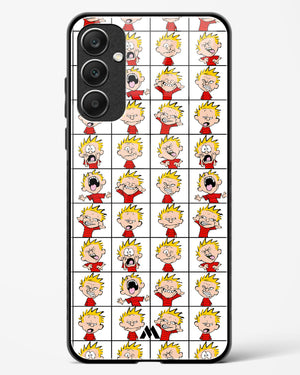 Calvin Making Faces Glass Case Phone Cover (Samsung)
