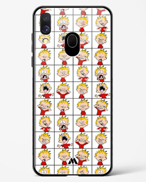 Calvin Making Faces Glass Case Phone Cover-(Samsung)