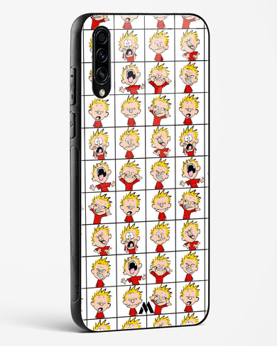 Calvin Making Faces Glass Case Phone Cover-(Samsung)