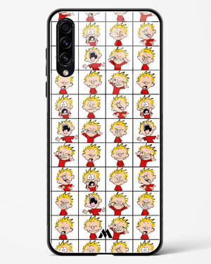 Calvin Making Faces Glass Case Phone Cover-(Samsung)