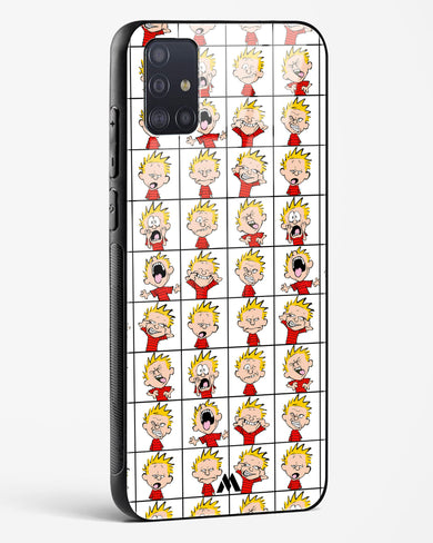 Calvin Making Faces Glass Case Phone Cover-(Samsung)