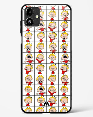 Calvin Making Faces Glass Case Phone Cover-(Samsung)