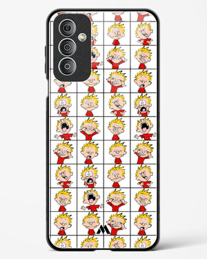 Calvin Making Faces Glass Case Phone Cover (Samsung)