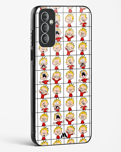 Calvin Making Faces Glass Case Phone Cover (Samsung)