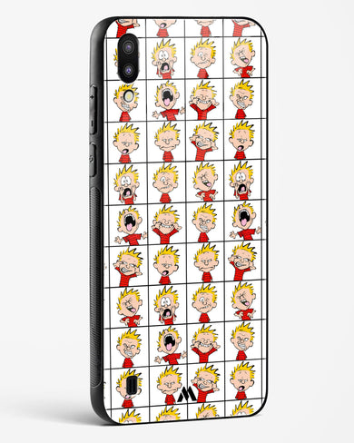 Calvin Making Faces Glass Case Phone Cover-(Samsung)