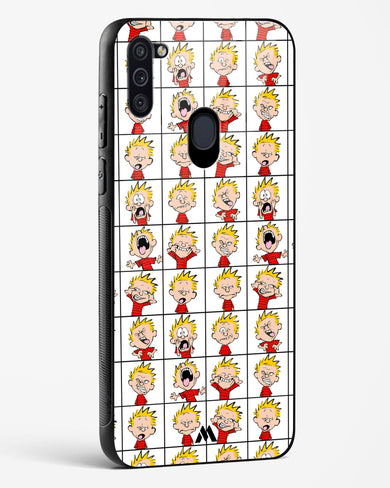 Calvin Making Faces Glass Case Phone Cover-(Samsung)