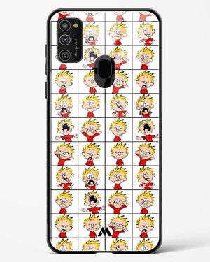 Calvin Making Faces Glass Case Phone Cover-(Samsung)