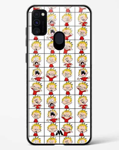 Calvin Making Faces Glass Case Phone Cover-(Samsung)