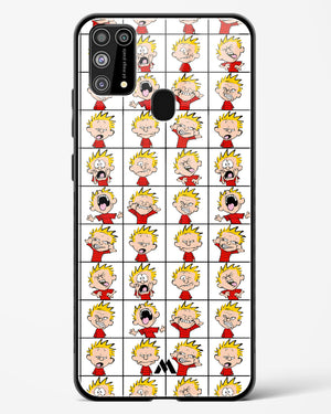 Calvin Making Faces Glass Case Phone Cover-(Samsung)