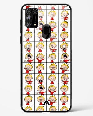 Calvin Making Faces Glass Case Phone Cover-(Samsung)