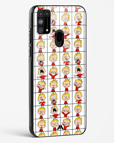 Calvin Making Faces Glass Case Phone Cover-(Samsung)