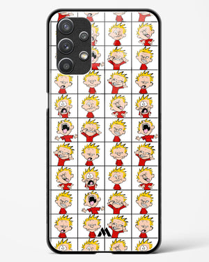 Calvin Making Faces Glass Case Phone Cover (Samsung)