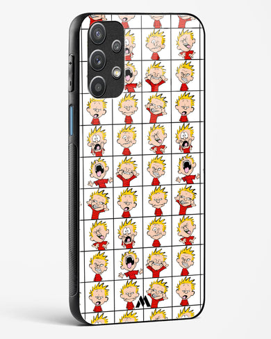 Calvin Making Faces Glass Case Phone Cover (Samsung)