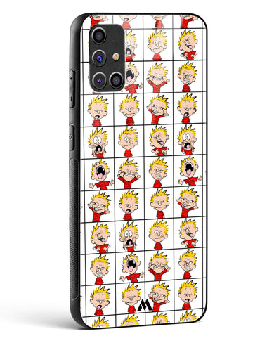 Calvin Making Faces Glass Case Phone Cover-(Samsung)