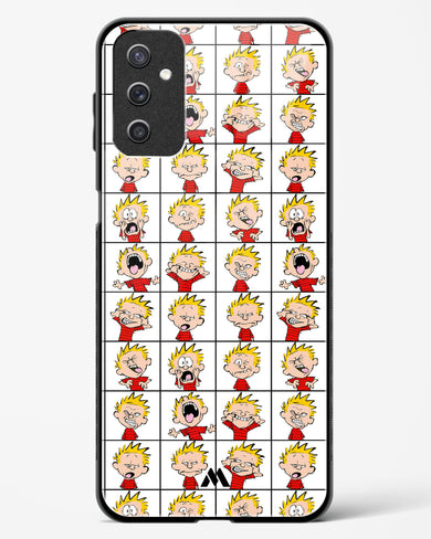 Calvin Making Faces Glass Case Phone Cover-(Samsung)