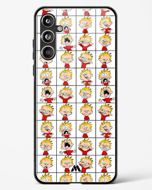 Calvin Making Faces Glass Case Phone Cover (Samsung)