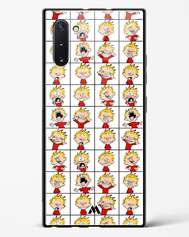 Calvin Making Faces Glass Case Phone Cover-(Samsung)