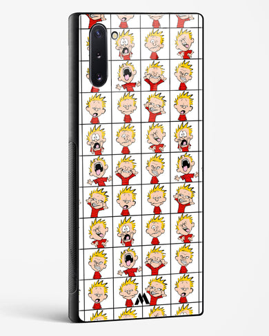 Calvin Making Faces Glass Case Phone Cover-(Samsung)