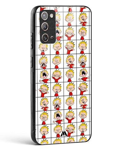 Calvin Making Faces Glass Case Phone Cover-(Samsung)