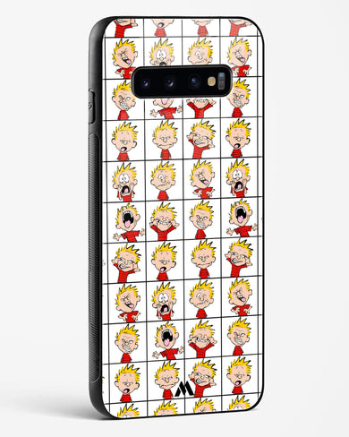 Calvin Making Faces Glass Case Phone Cover-(Samsung)