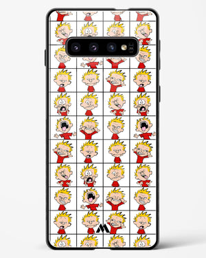Calvin Making Faces Glass Case Phone Cover (Samsung)