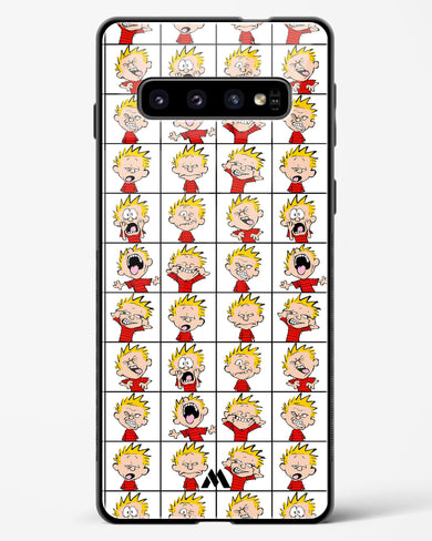 Calvin Making Faces Glass Case Phone Cover-(Samsung)