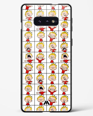 Calvin Making Faces Glass Case Phone Cover-(Samsung)