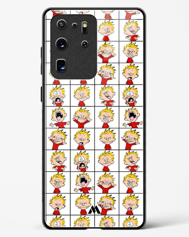 Calvin Making Faces Glass Case Phone Cover-(Samsung)