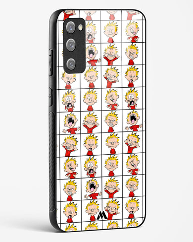 Calvin Making Faces Glass Case Phone Cover-(Samsung)