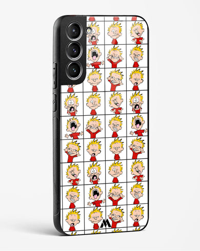 Calvin Making Faces Glass Case Phone Cover-(Samsung)