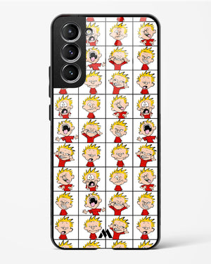 Calvin Making Faces Glass Case Phone Cover-(Samsung)