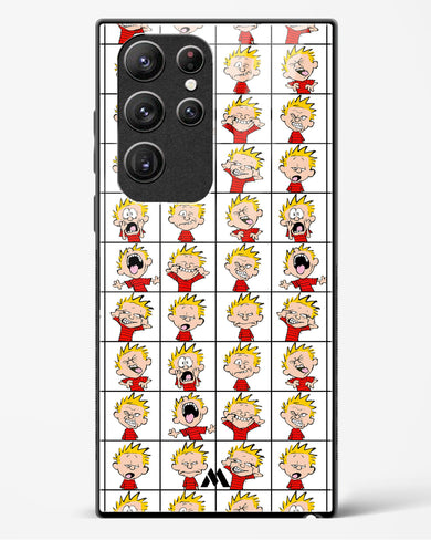 Calvin Making Faces Glass Case Phone Cover (Samsung)