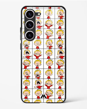 Calvin Making Faces Glass Case Phone Cover (Samsung)