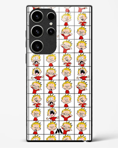 Calvin Making Faces Glass Case Phone Cover (Samsung)
