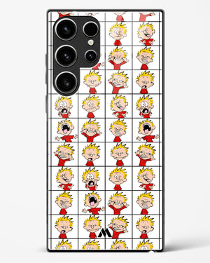 Calvin Making Faces Glass Case Phone Cover (Samsung)