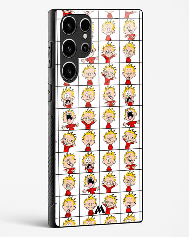 Calvin Making Faces Glass Case Phone Cover (Samsung)