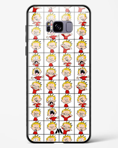 Calvin Making Faces Glass Case Phone Cover (Samsung)