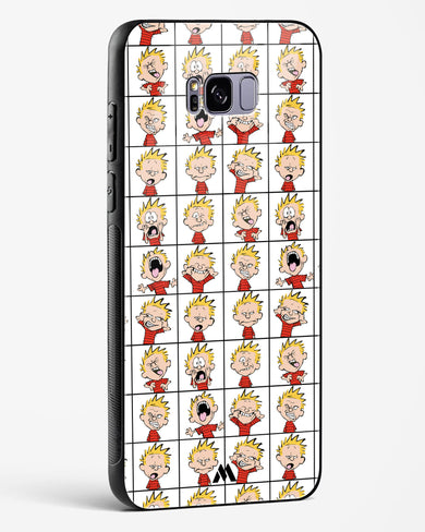 Calvin Making Faces Glass Case Phone Cover (Samsung)