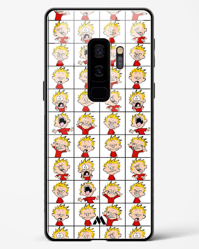 Calvin Making Faces Glass Case Phone Cover-(Samsung)