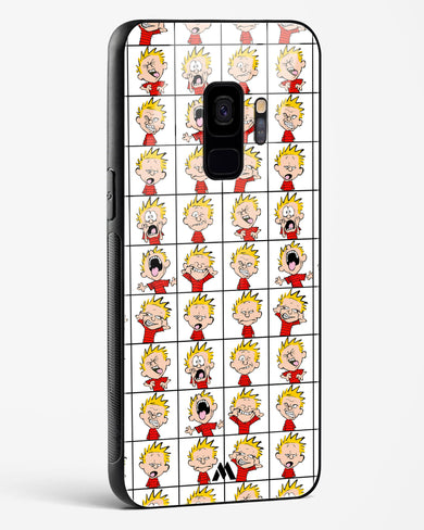 Calvin Making Faces Glass Case Phone Cover-(Samsung)