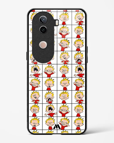 Calvin Making Faces Glass Case Phone Cover (Vivo)